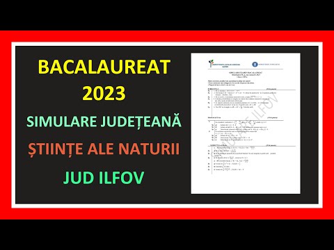 SIMULARE BACALAUREAT MATEMATICA 2023 MODEL REZOLVAT BAC SUBIECTE PROFIL STIINTE ALE NATURII CLASA 12