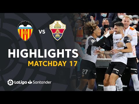 Resumen de Valencia CF vs Elche CF (2-1)