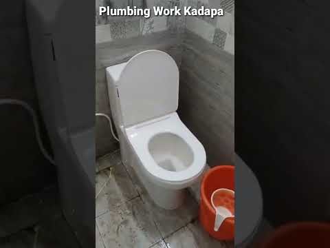 How To Install P Trap W/C Toilet |One Piece Commode installation | One Piece P Trap Commode Fitting