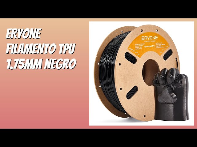 Vídeo relacionado con TEQStone Filamento TPU 1,75 mm Negro 1KG, Dureza Shore 95A Flexible Suave para Impresora 3D Precisión Dimensional +/-0,03 mm