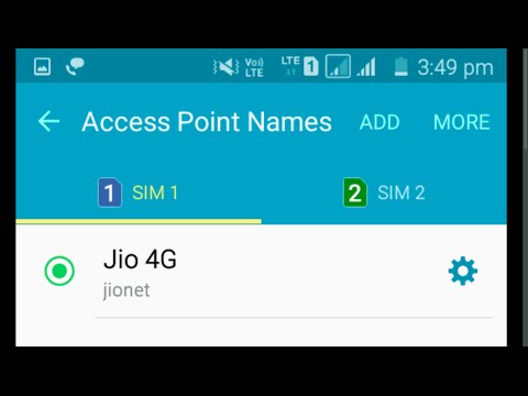 Moto G 3rd Gen Reliance Jio 4G LTE Sim VoLTE Settings