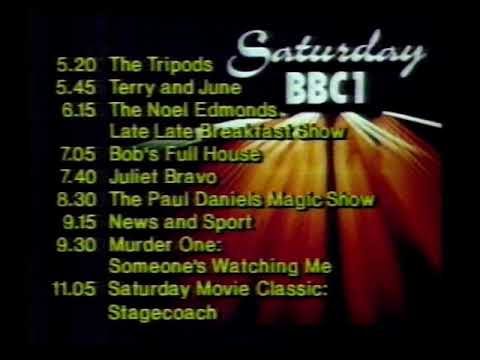 BBC1 Continuity | 1st November 1985
