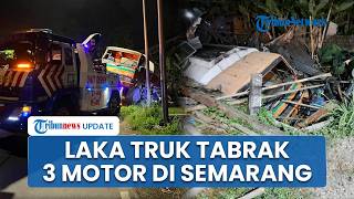 Rem Kendaraan Tak Berfungsi, Truk Tabrak 3 Motor di Bawen Semarang, Kios Tambal Ban Hancur Lebur