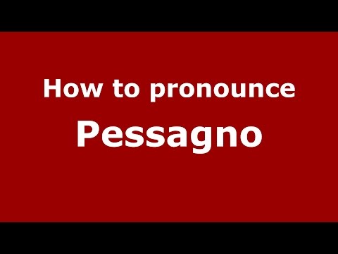 How to pronounce Pessagno (Spanish/Argentina) - PronounceNames.com
