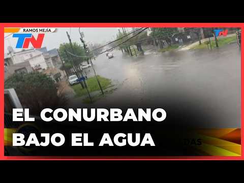 FUERTES TORMENTAS Y VARIAS ZONAS DEL CONURBANO INUNDADAS
