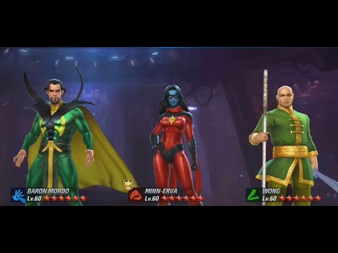 Minn - erva, Baron Morro, Wong Tier 2 Advancement - Marvel Future Fight