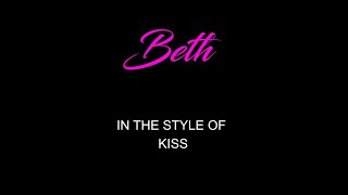 KISS - Beth - Karaoke