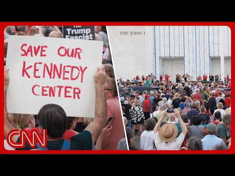 Protesters form human chain to save Kennedy Center after Trump's threats