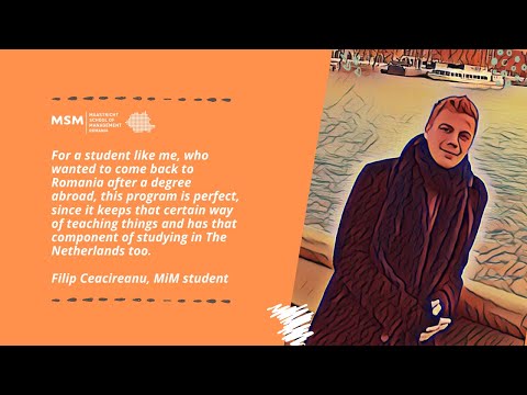 MSM Master in Management -  Filip Ceacireanu, Series 1 student