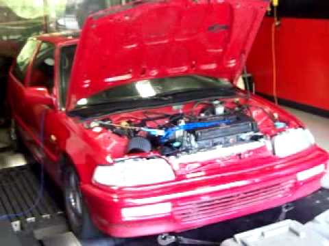 National Speed: Customer's 1991 Honda Civic - B18C Tuning on Hondata S300...