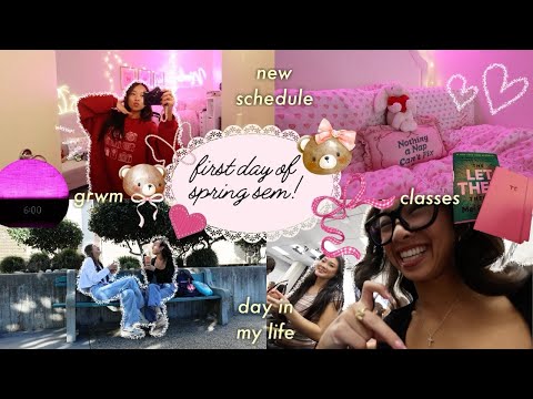 first day of spring semester vlog ᢉ𐭩