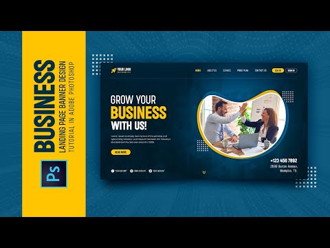 How to Design a Business Website Template Adobe Photoshop Tutorial Speed Art Grafix Mentor