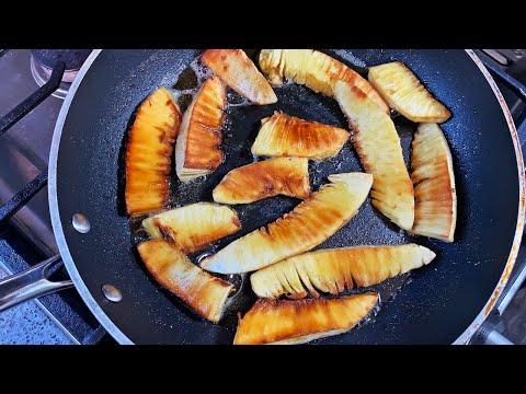 Fry (roasted & fried) Breadfruit | CaribbeanPot.com