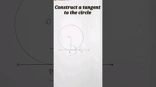 Construct a tangent to the circle at any point. @SHSIRCLASSES.
