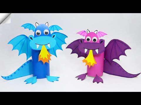 DIY 3D paper DRAGON Moving paper toys