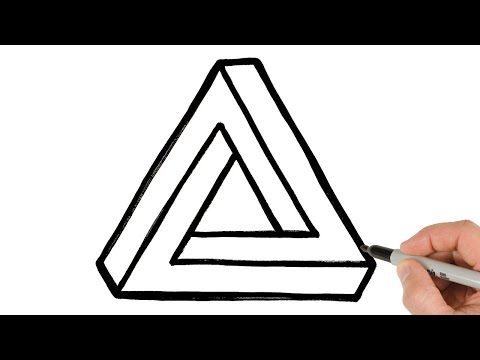 How to Draw The Impossible Triangle | Optical Illusion