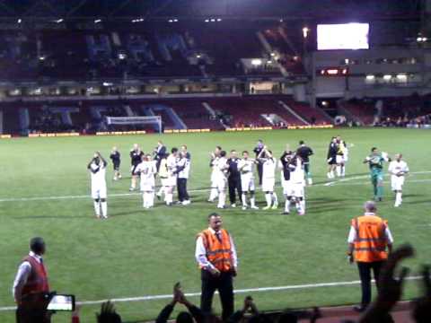 WEST HAM V ALDERSHOT FINAL WHISTLE