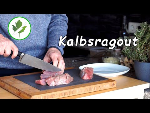 Zartes Kalbsragout mit Champignons - Rezept zum selber kochen