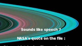 Alien Speech Found in NASAs Saturn Radio Signal