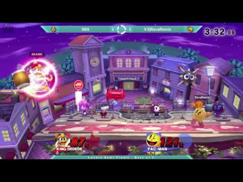 SOS27 Losers Semis - SBS (King Dedede/Lucas) vs V3|RaveRemix (Pac-Man)