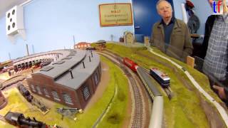preview picture of video 'LARGE HO Scale Model Railroad Layout / HO PMW Modellbahnanlage, Winnenden, Germany, 04.01.2015.'