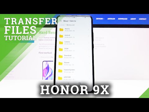 How to Transfer Files from Internal Storage to SD Card in Honor 9x - Move Files