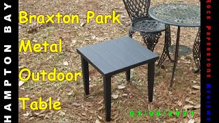 Hampton Bay Braxton Park Metal Outdoor Side Table Review