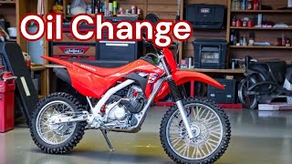 Honda CR125F Big Wheel Oil Change
