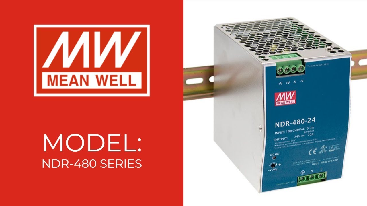 Mean Well Power Supply NDR-480 Series 480W 24-48V