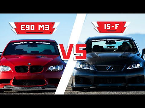 BMW E90 M3 vs. Lexus IS-F | Driver Battles