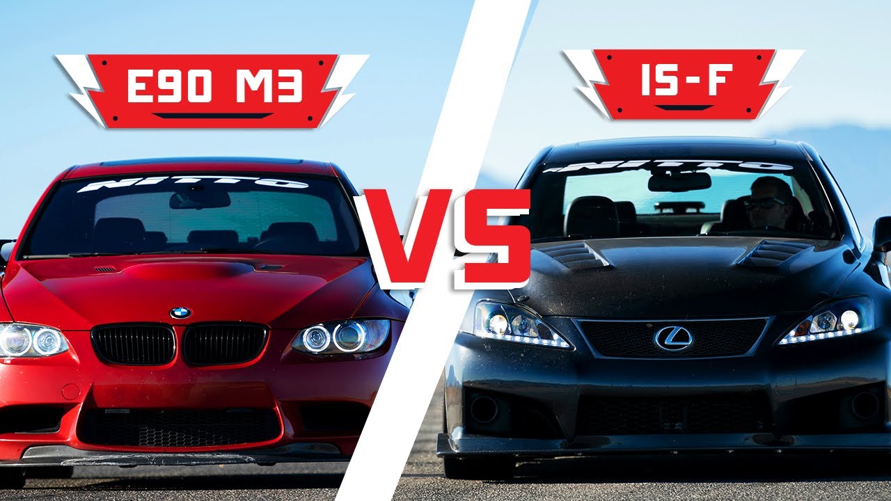 BMW E90 M3 vs. Lexus IS-F | Driver Battles