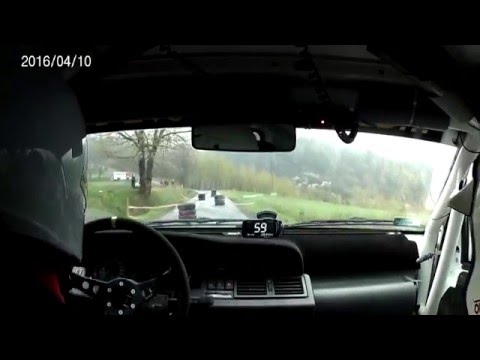 ONBOARD - B.Wiśniowski / M. Wiśniowski - KJS 4 Rajd Krośnieński 10.04.2016 Renault Clio