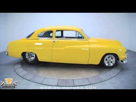 Yellow 1951 Mercury Custom Street Rod