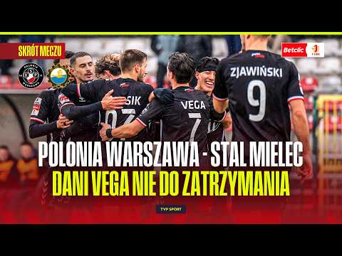 SKRÓT: POLONIA WARSZAWA - STAL MIELEC. WIDMO SPADKU WRACA DO MIELCA. BETCLIC 1 LIGA - 20. KOLEJKA