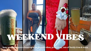 VLOG | very busy weekend, shopping trips, lots of family time, brunch vibes, prom prep chaos & more.
