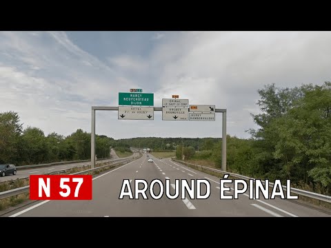 France (F): N57 around Épinal