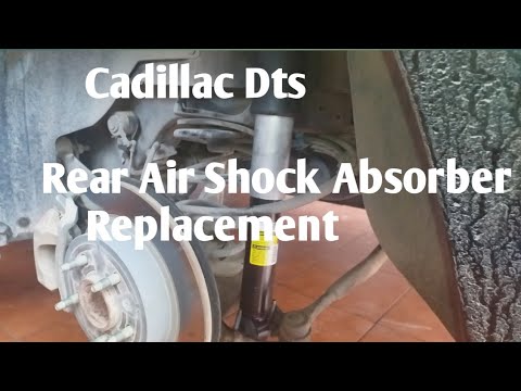 Cadillac Dts// Rear Air Shock Absorber Replacement.