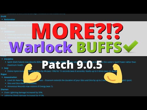 MORE Warlock Buffs?!  PTR Patch Notes - 9.0.5 - Shadowlands - WoW - February 23rd Update
