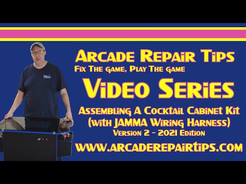 Arcade Repair Tips - Assembling A Cocktail Cabinet Kit v2 (With JAMMA Wiring Harness) - UPDATED 2021