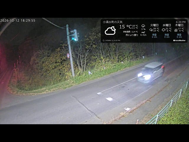 じゃがいも街道 南3号交差点 暴風雪監視