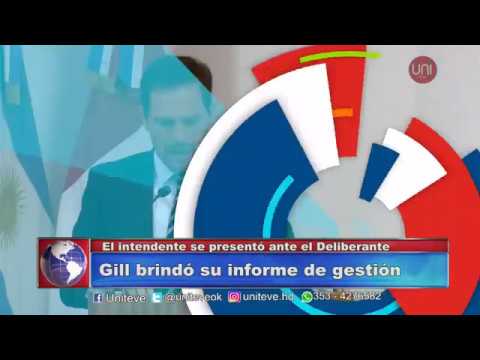 Gill brindó su informe de gestión