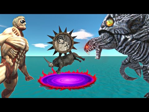 Dinosaurs Try to Rescue Armored Titan from Kaiju Orga and Reach Portal Evolution - ARBS