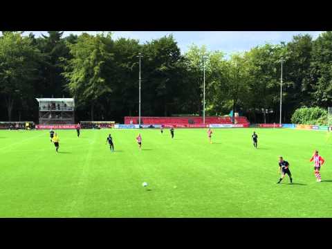 Action from PSV u17s 2 Millwall u18s 1 on LFE tour