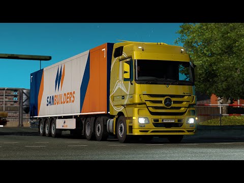 MERCEDES ACTROS 510 MIDLIFT - EMPTY PALLETS TRANSPORT - EURO TRUCK SIMULATOR 2