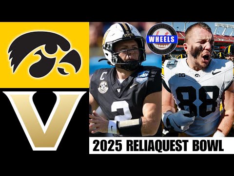#23 Iowa vs #14 Vanderbilt Highlights | ReliaQuest Bowl | 2025 College Football Highlights