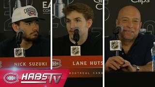 Suzuki, Caufield + more Habs address the media in Raleigh | FULL PRESS CONFERENCES