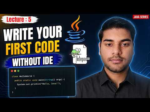 Write Your First Java Program Without Ide Understand Everything