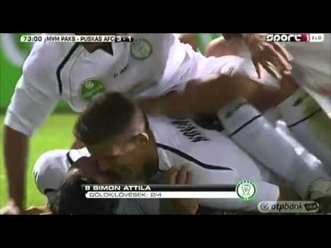 Simon Attila második gólja a MVM-PAKS - Puskás Akadémia FC meccsen