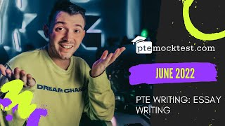 PTE Writing: Essay Writing Practice | Most Repeated Question June 2022 | PT