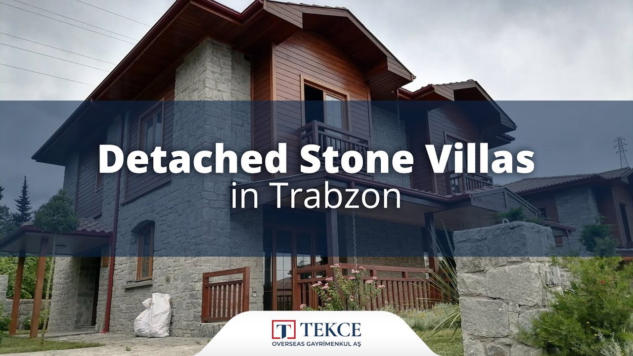 Trabzon Ortahisar'da Özel Bahçeli Müstakil Taş Villalar